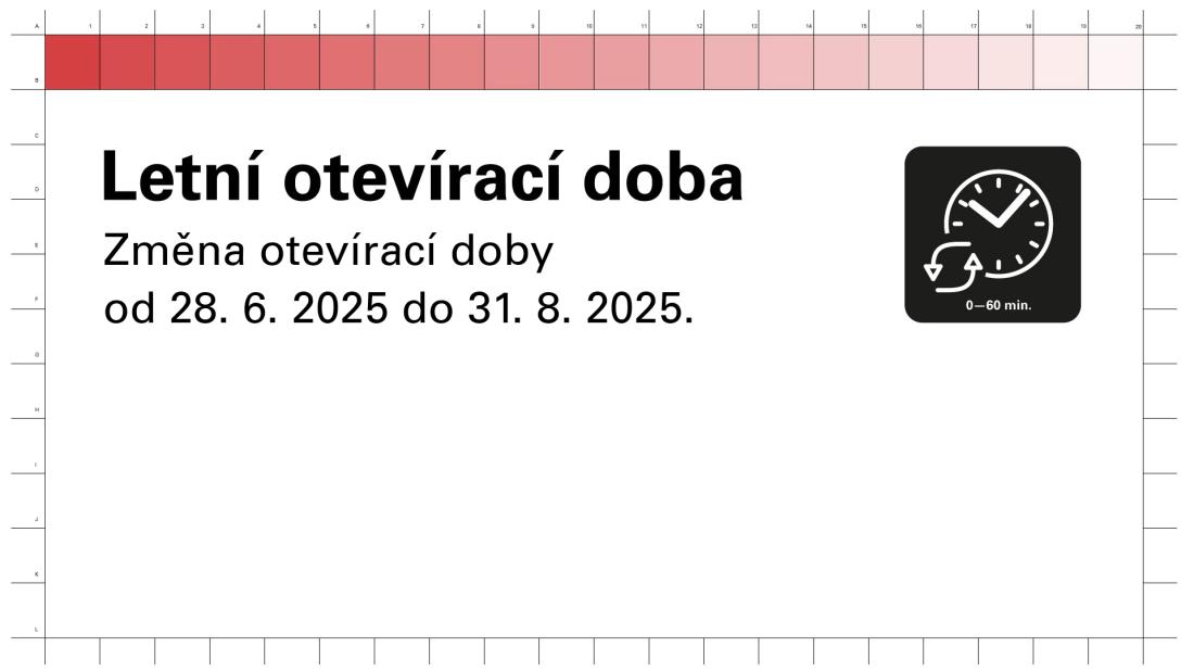 Letní otevírací doba